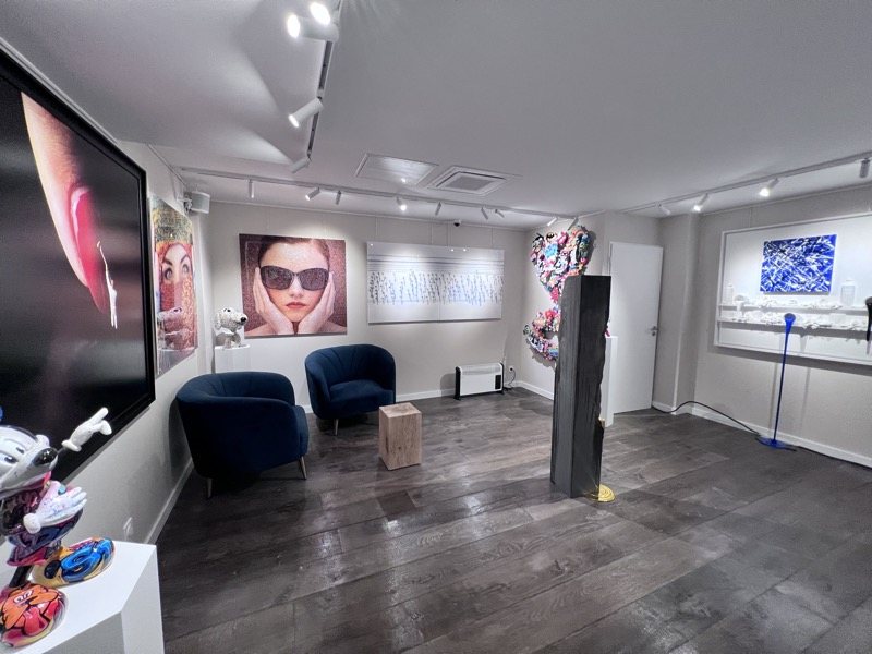 Art gallery lighting control in Megeve